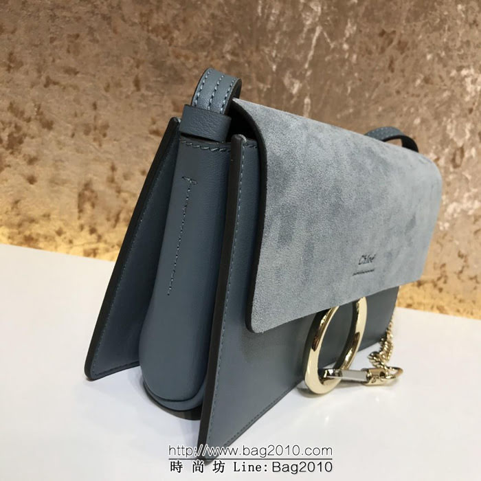 Chloe克洛伊 海外原單 Faye bag 牛皮拼麂皮 單肩斜挎包  ypk1156